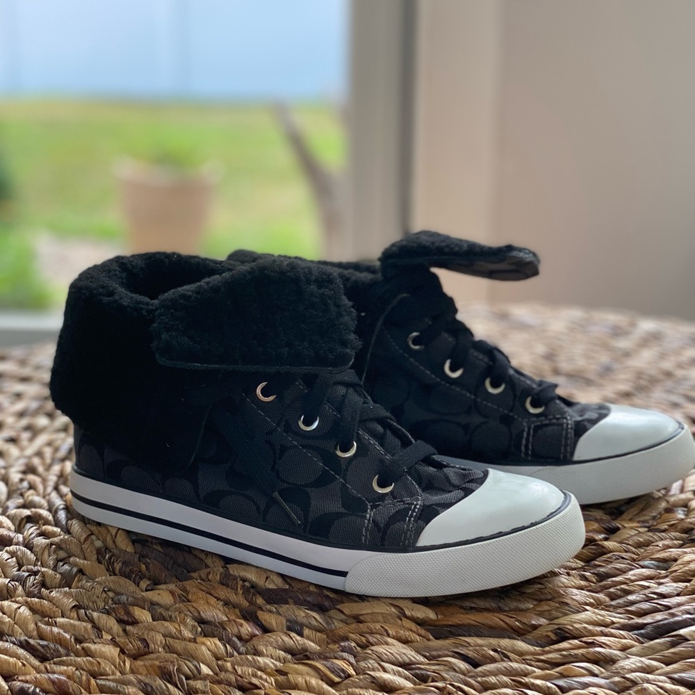 Coach Hightop Bonney shearling Sneaker